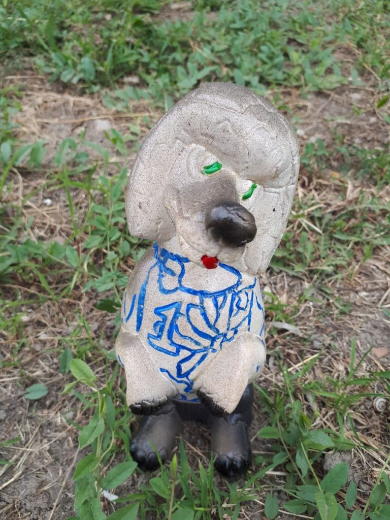Садовая фигура "Собака-болонка" - 1
