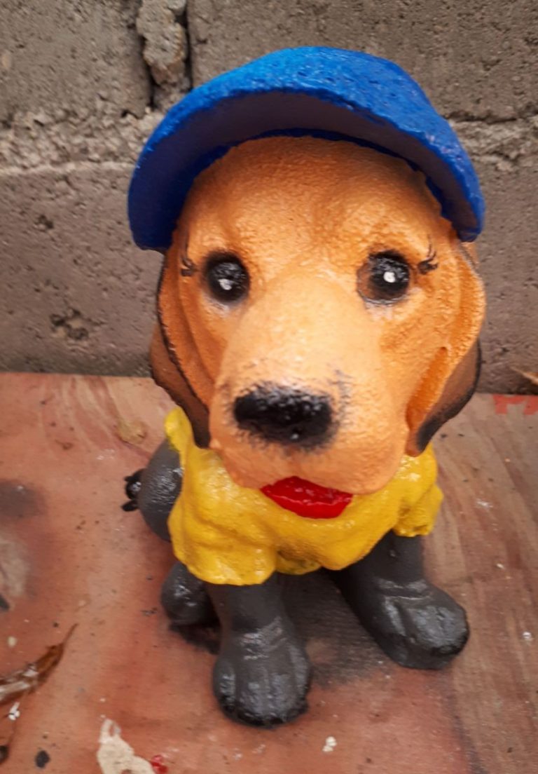 Садовая фигура "Собака в шляпе" - 1