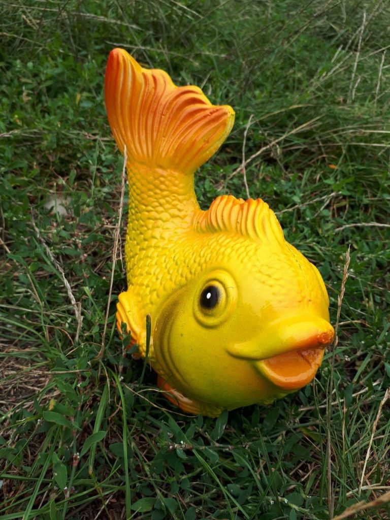 Садовая фигура "Золотая рыбка" - 1